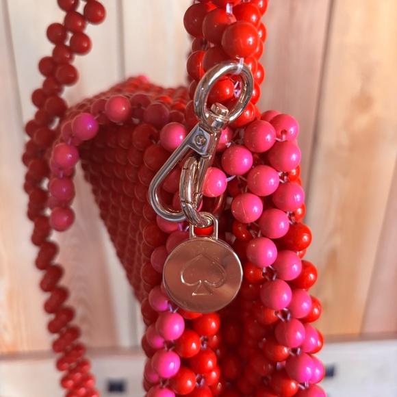 Kate Spade (Target) Red and Pink Beaded Bag - Picture 3 of 6